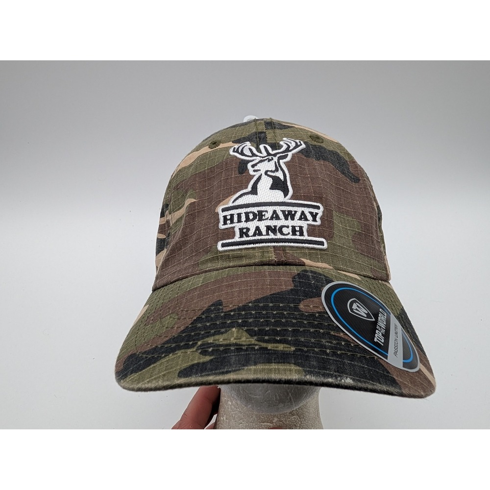 Top of the World Hideaway Ranch Camo Ripstop Baseball Cap Adjustable Hat